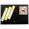 eco-eco A4 50% Recycled 13 Clear Pocket Black Cover Expanding