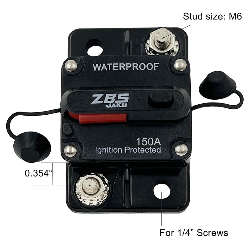 ZBSJAKU 150A Circuit Breakers with Reset Switch Fuse Holder Auto