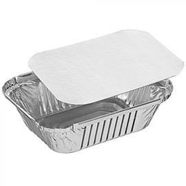 𝟔𝟓 𝐏𝐜𝐬 Aluminium Medium Foil Trays with Lids, 14 x 12 x 5 cm | Disposable Baking Pans, Catering Trays/Food Containers for Freezer, Oven, Baking, Meal Prep, Food Storage, Takeaway, BBQ