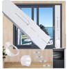 Portable Air Conditioner Window Seal Kit with Coupler,Adjustable Vertical/Horizontal Sliding