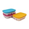 TUPPERWARE Freezer Container Ice Cube Pink White + Blue +