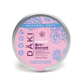 Däki Natural - Desodorante en Crema Unisex, Natural Soft 75 g - Protección efectiva, Textura ligera, Aroma suave.