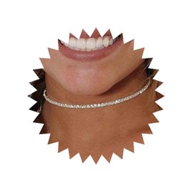 Aneneiceera Simple Full Rhinestone Choker Boho Gold CZ Choker Rhinestone Necklaces Adjustable Crystal Chain Jewellery Wedding Accessories Wonderful Gift for Birthday Party for Women and Girls, Metal,