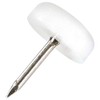 Adsamm® 100 x Plastic Gliders with Nail / White /