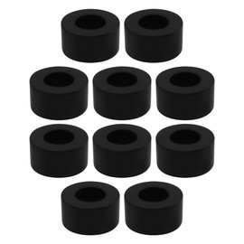 The Lord of the Tools Pack of 10 Rubber Spacers M10 Flat Washers 20mm OD 10mm ID 10mm Thickness Round Anti Vibration Spacer Rubber Bushing Washers Suitable for Faucet Pipe Water Hose Car Accessories