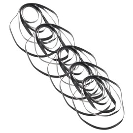 LALAFINA 50pcs Cassette Tape Player Belts Square Rubber Belts for Cassette Recorder Tape Deck Repair