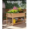 GarveeHome Raised Garden Bed with Legs 48x24x30in, Mobile Elevated Wooden