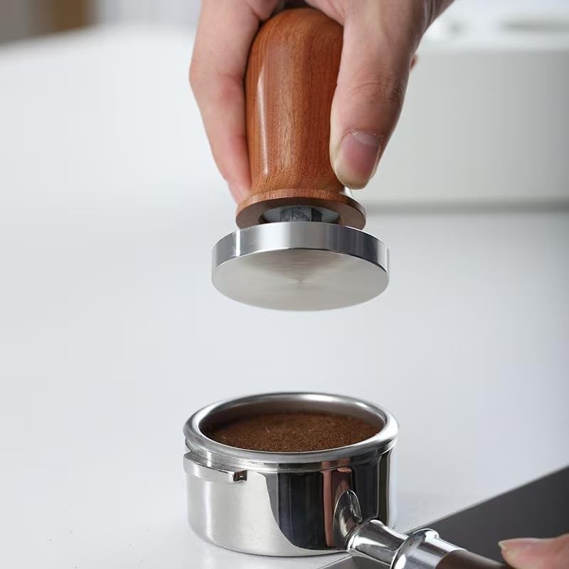 Coffee Tamper Set with Calibrated Spring Loaded Tamper 51mm, Espresso