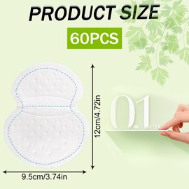 CULEO Antitranspirants,Deo,60 Stück unsichtbare ultradünne schweißabsorbierende Kleidungsaufkleber für die Achselhöhlen von Männern und Frauen im Sommer, atmungsaktive und schweißhemmende Pads