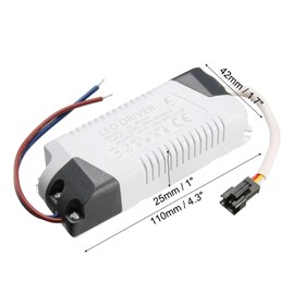 uxcell LED Driver 25-36W Constant Current 300mA High Power AC 85-265V Output 75-135V External Power Supply LED Ceiling Lamp Rectifier for Double-colored Light Transformer