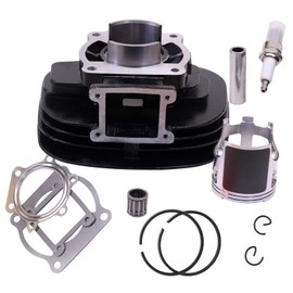 GLENPARTS Cylinder Piston Gasket Top End Kit for Yamaha Blaster 200 YFS200 195cc 1988-2000 2001 2002 2003 2004 2005 2006