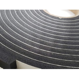 Adhesive Foam Tape, Low Density Sound Proof Insulation Closed Cell Foam Seal Weather Stripping, Buy 2 and GET 1 Free (Thick 3/8" x 3/4" x 30', Pack of 1 ROLL)