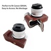 Digital Camera Bottom Protective Case PU Leather Camera Bag with