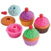 Lot Of 12 Pull Apart Assorted Color Cupcake Erasers