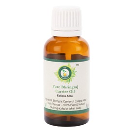 R V Essential Pure Bhringraj Oil 10 ml (0.338 oz) - Eclipta Alba (100% Pure and Natural Rare Herb Series) Pure Bhringraj Oil