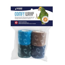 HARI Comfy Wrap Multi-Purpose self-Adherent Elastic Bandage wrap, 5 cm (2 in) x 4.5 m (5 Yards), Multi-Colour, 4 Pack