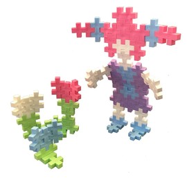 PLUS PLUS - Pastel Color Mix - 70 pc Tube, Construction Building Stem/Steam Toy, Kids Puzzle Blocks