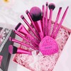 docolor Makeup Brushes 12PCS Pink Leopard Makeup Brush Set Premium