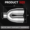Dual Exhaust Tip 3 Inch Inlet 4 Inch Outlet 12"