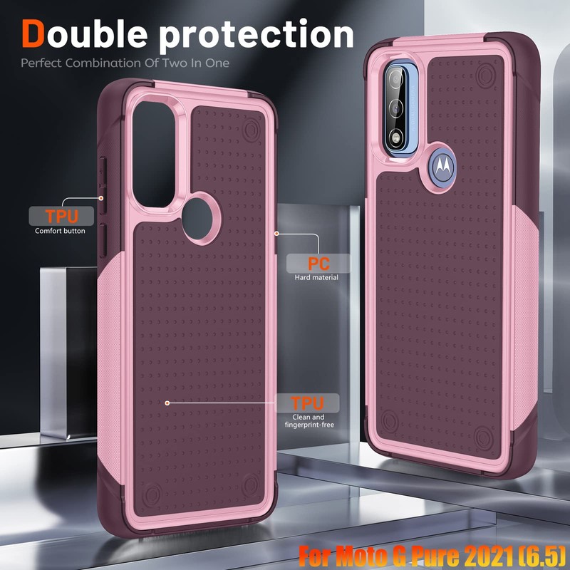 ymxdmd Heavy Duty Case for Moto G Pure 2022/Moto G