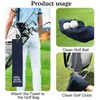 DYJYBMY Swing Swear Repeat Funny Golf Towel, Embroidered Navy Blue