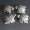 2'' Hand Carved Gemstone Crystal sea Turtle Figurine Animal Carving