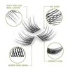 DIY Eyelash Extension, Glue Bonded Band Individual Lash 12 Clusters
