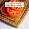 TB Home Acacia Wood Cutting Board with Juice Groove, Small