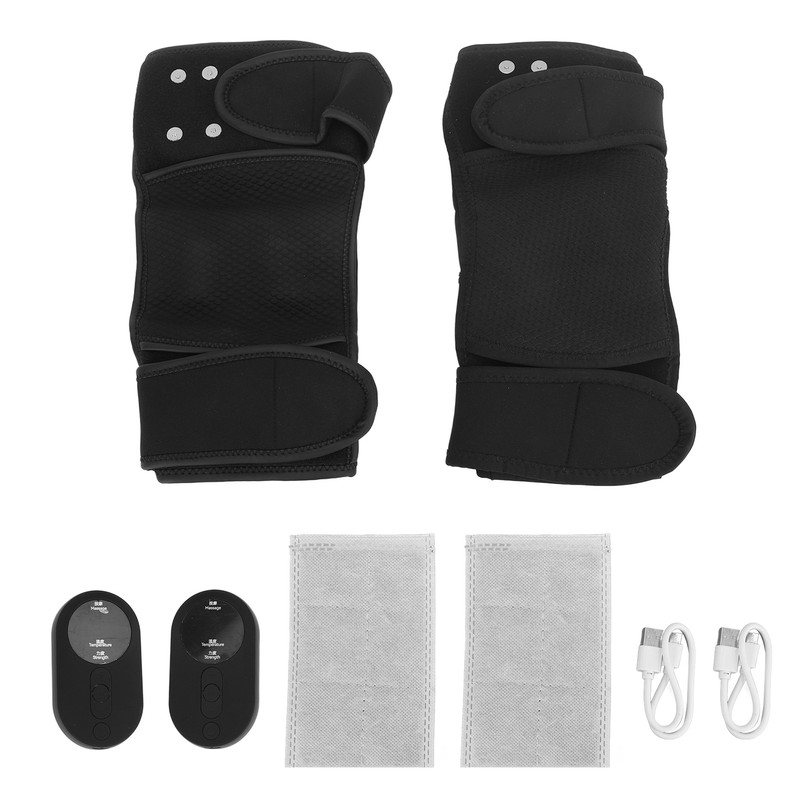1 Pair Heated Knee Brace Wrap Graphene Heating Cordless Knee