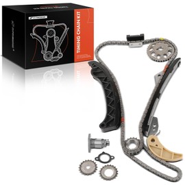 A-Premium 11PCS Engine Timing Chain Kit W/Sprocket & Tensioner & Guide Compatible with Toyota & Lexus - Prius 2010-2019, Prius Plug-In 2013-2015, Prius Prime 2017-2019, Prius V, CT200h - L4 1.8L