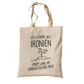 tradercat Jute Bag Printed Vintage Funny Saying Fabric Bag Printed for Shopping Jute Bag Aesthetic as a Fashion Accessory Jute Bag Saying, 100% Cotton (Irony), ironies