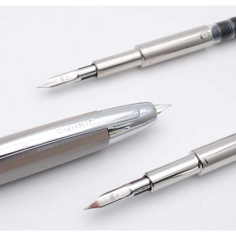 JINHAO 10 Press Fountain Pen Retractable Metal Pen with Ink