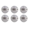 6PCS Hard Top Quick Removal Fastener Thumb Screw with D