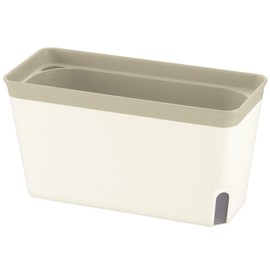 Richell 700979 Mielno Plus Planter 27 Type N White Soil Capacity 0.3 gal (1.4 L), Water Capacity 0.2 gal (0.7 L)