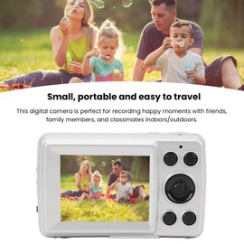 Portable Digital Camera, HD 1080P 16MP Compact Camera with 2.4 LCD Screen, Vlogging Camera for Kids Beginners Teenagers