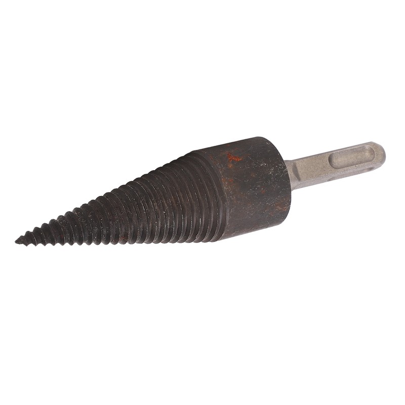 Wood Cone Punch Firewood Separation Detachable Round Shank Thread Drill