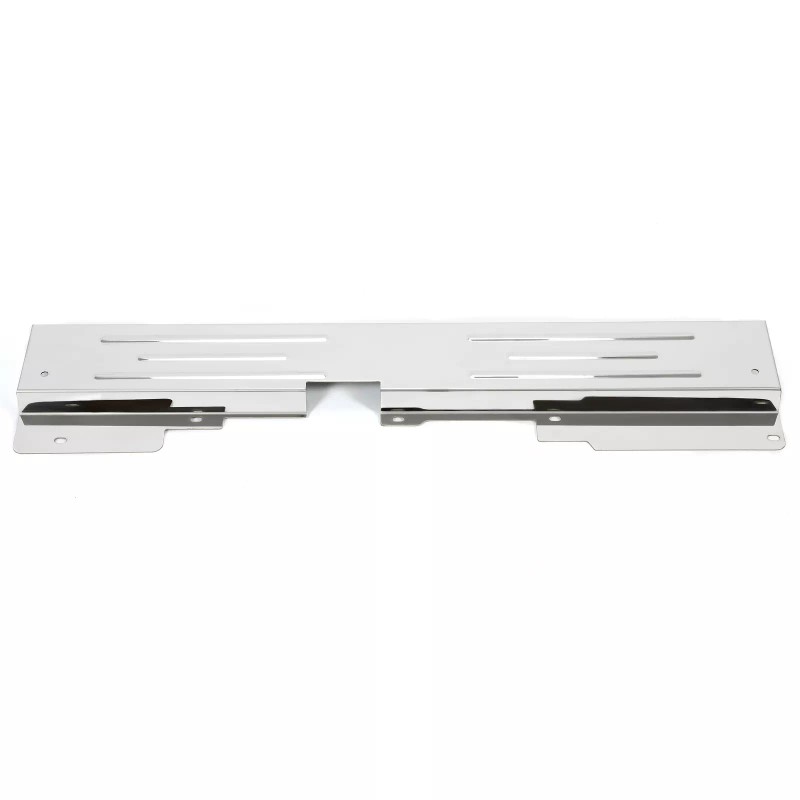 Unbranded Chrome Stainless Steel Bead Rolled Radiator Support For 1978-88