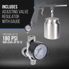 Master Elite Air Undercoating Spray Gun with Regulator & Suction