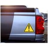 Samunshi® Warning Triangle Warning Sticker 8 x 7 cm Multi-Coloured