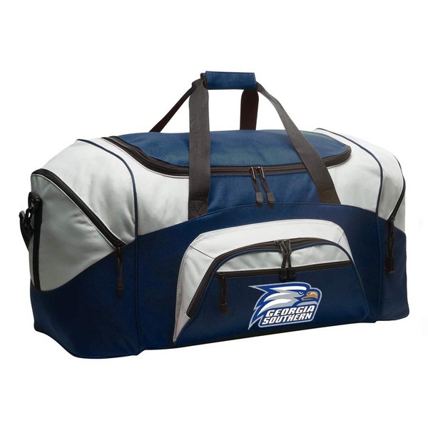 Georgia Southern Duffel Bag Large GS Eagles Logo Suitcase or Gym Bag for Men Ladies Him or Her!