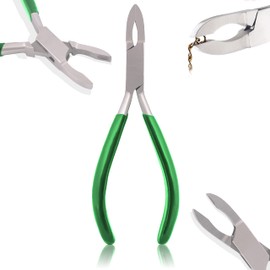 OdontoMed2011 Small Ring Closing Pliers Pvc Grip Handle Green Color ODM