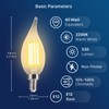 FLSNT CA11/E12 LED Chandelier Light Bulbs 40W Equivalent, Dimmable Candelabra