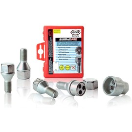 Heyner Locking Wheel Nuts M12x1.5 Fits Vauxhall Meriva Models 2003 To 2023 Set 4 Locks Alloys Antitheft Protection Bolts I3