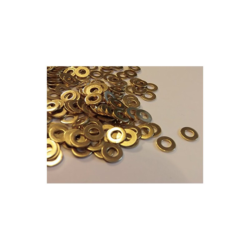 M4 BRASS WASHERS SOLID BRASS (4mm WASHERS 50-PACK)