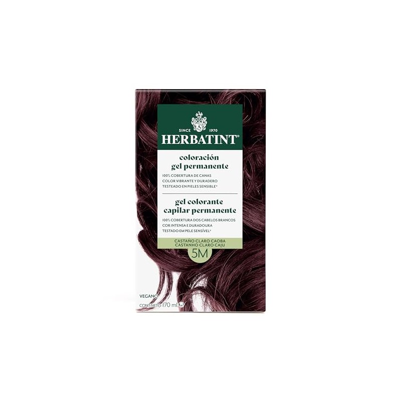 HERBATINT, Coloración Permanente para Cabello en Gel - color CASTAÑO