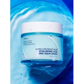 Isntree ultra-low molecule hyaluronic acid zinc moisture cream 80ml / 이즈앤트리 초저분자 히아루론산 징크 수분 크림 80ml
