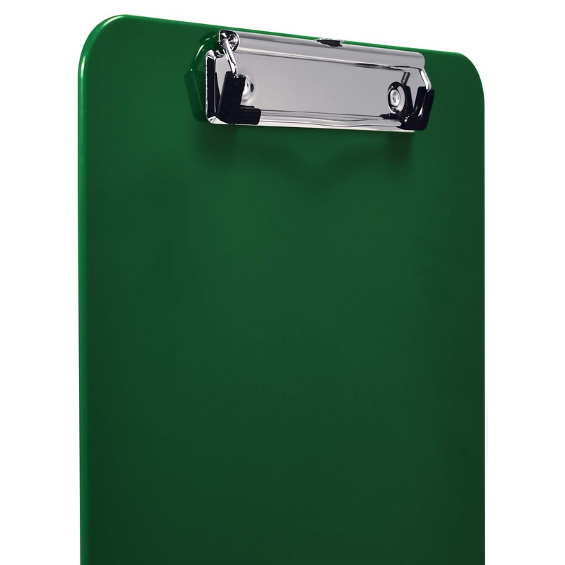 Better Office Products Green Plastic Clipboards, 12 Pack, Durable, 12.5