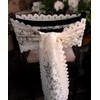 PoshNPretty Ivory Floral Lace Table Runner - 13" x 76"