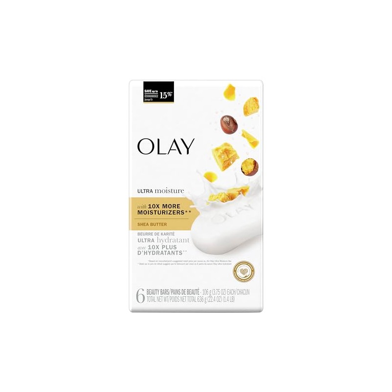 OLAY Outlast Ultra Moisture Beauty Bar, 22.0 Ounce, Packaging May