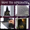Cholemy 16" Halloween Witch Window Clings Tapping Scary Glass Decor
